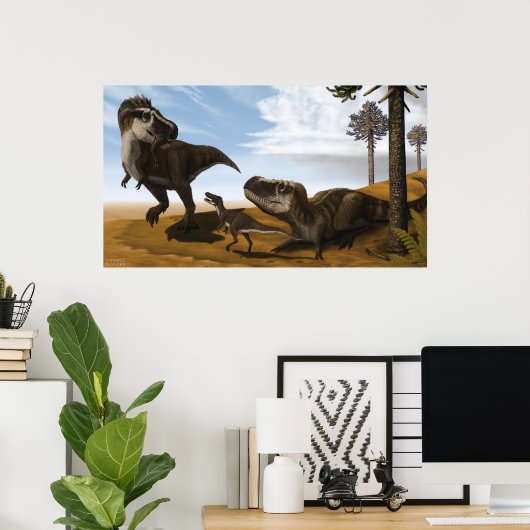 Poster van Tarbosaurus (Thuiskantoor)