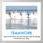 POSTER VAN TEAMWORK-demotivering (Voorkant)