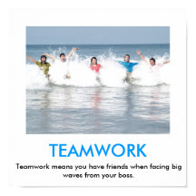 POSTER VAN TEAMWORK-demotivering
