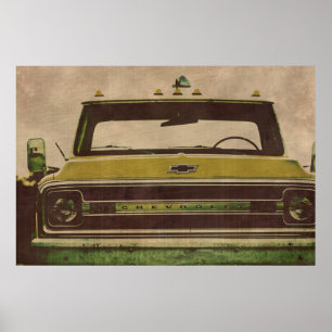 Poster van  textuur van Chevy truck