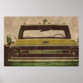 Poster van textuur van de Chevy truck (Voorkant)