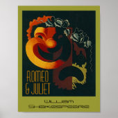 Poster van theaterkunsten Romeo en Juliet Shakespe (Voorkant)