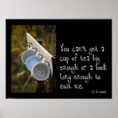 Poster van thee en boeken (Voorkant)