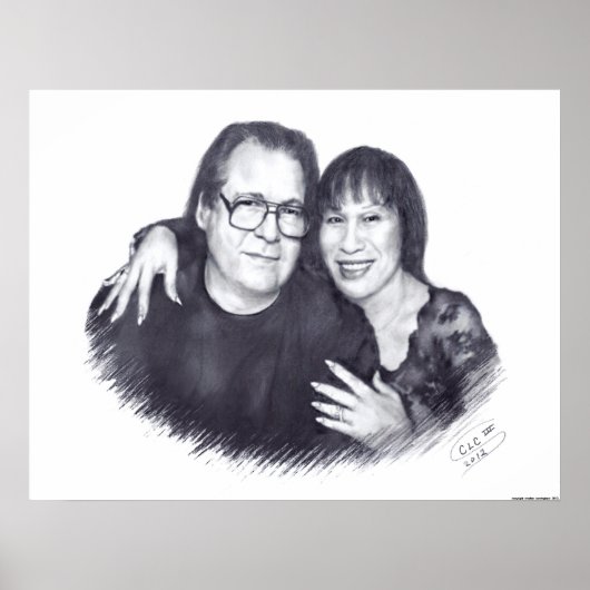 Poster van Therese en Husband (Voorkant)