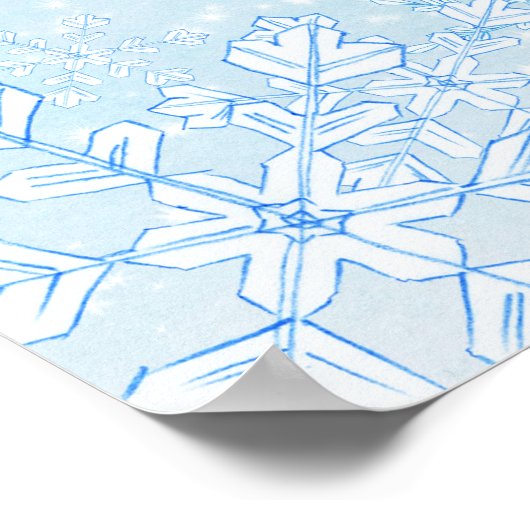 Poster van tijgersnowboarden (Hoek)