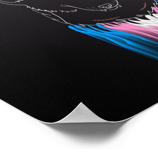 Poster van transmasculine hyena (Hoek)