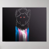 Poster van transmasculine hyena (Voorkant)