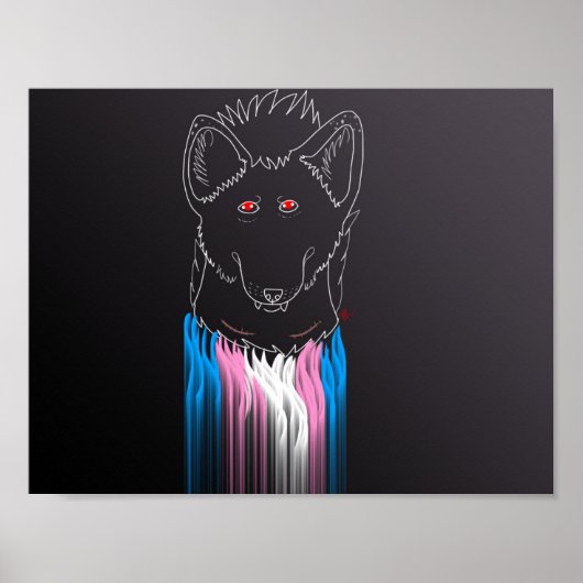 Poster van transmasculine hyena (Voorkant)