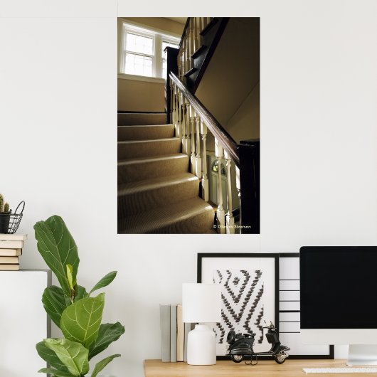 Poster van trap (Thuiskantoor)