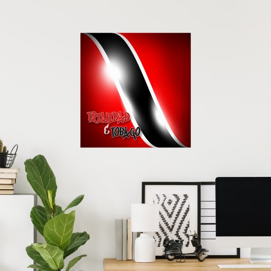 Poster van Trinidad en Tobago afdrukken (Thuiskantoor)