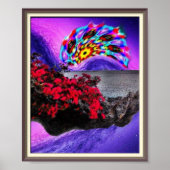 Poster van Trippy Space Floating Island (Voorkant)