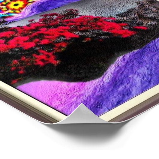 Poster van Trippy Space Floating Island (Hoek)