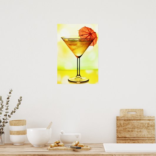 Poster van tropische Drink (Keuken)