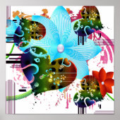 Poster van tropische liefde (Voorkant)