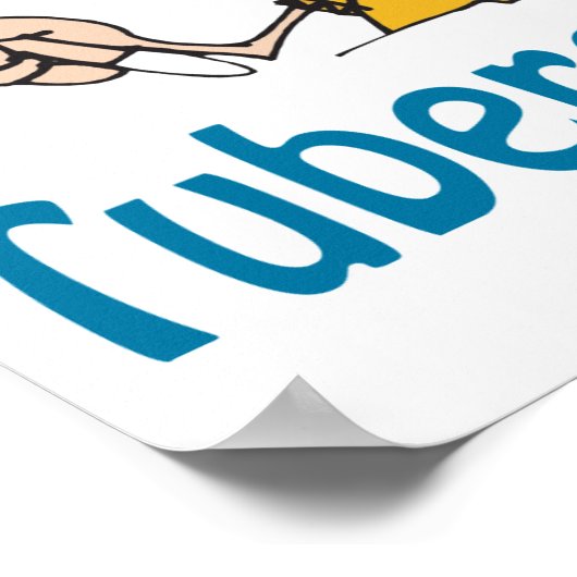 Poster van tuberculose uitputten (Hoek)