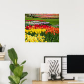 Poster van tuinbloemen (Thuiskantoor)