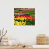 Poster van tuinbloemen (Keuken)