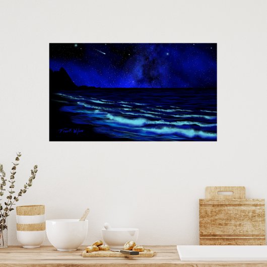 Poster van Tunnels Beach Kauai (Keuken)