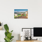Poster van twee Arabische paarden (Thuiskantoor)