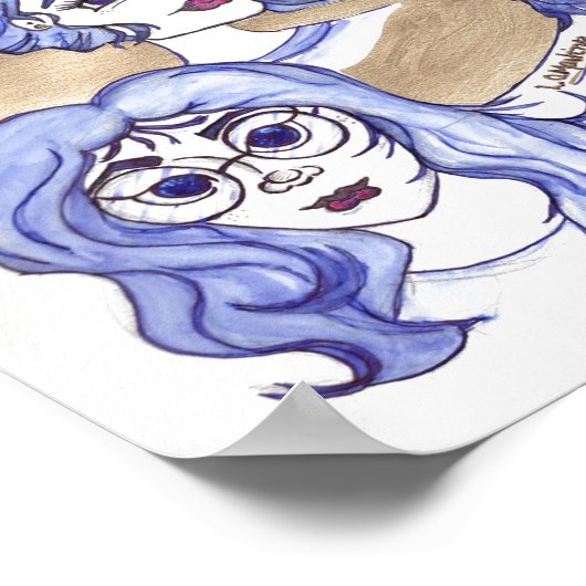 poster van twee meisjes (Hoek)