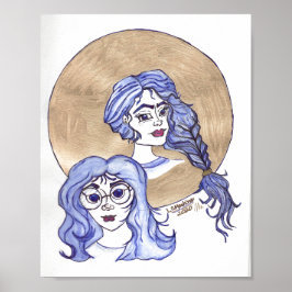 poster van twee meisjes