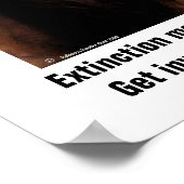 Poster van uitsterven van wilde dieren (Hoek)