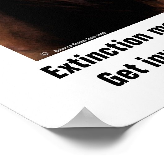 Poster van uitsterven van wilde dieren (Hoek)