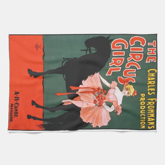 Poster van  uitvoerende kunsten Het circusmeisje Theedoek (Horizontaal)