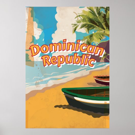  Poster van vakantie in de Dominicaanse Republiek (Voorkant)