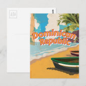 Poster van vakantie in de Dominicaanse Republiek Briefkaart (Voorkant / Achterkant)