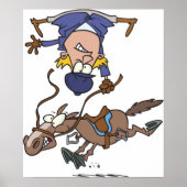 Poster van van een paard vallen (Voorkant)