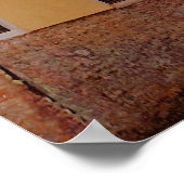 Poster van Venetië Canal Bridge Brick Wall Archite (Hoek)