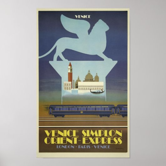  Poster van Venetië Simplon Orient Express (Voorkant)