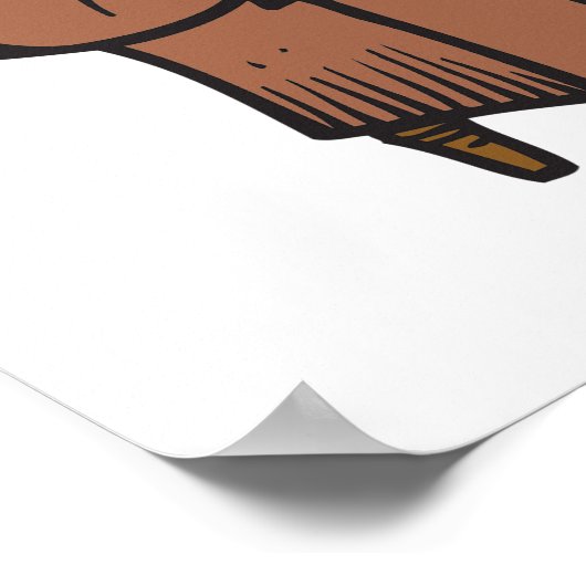 Poster van verdund Man (Hoek)