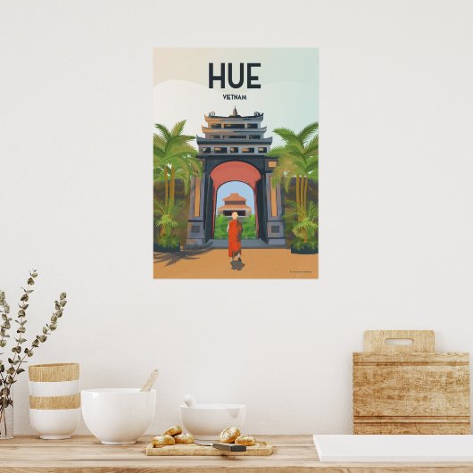 Poster van vietnam vintage (Keuken)