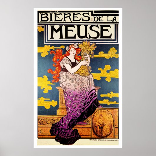 Poster van Vintager - Bieres de la Meuse (Voorkant)