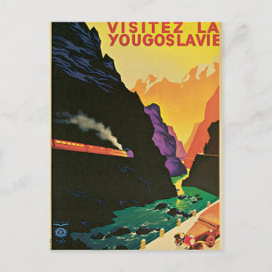 Poster van Visitez La Youvrovie Vintage Art Briefkaart