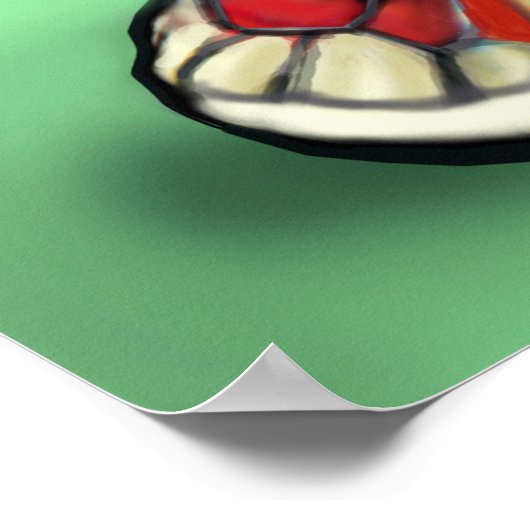 Poster van vlees en eiwit (Hoek)