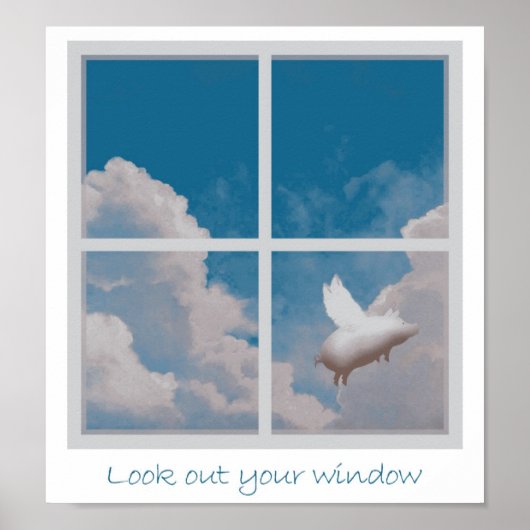 poster van vliegende varkens (Voorkant)