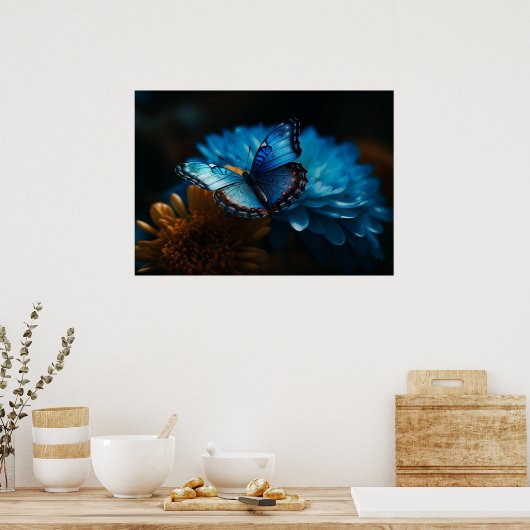 Poster van vlinder (Keuken)