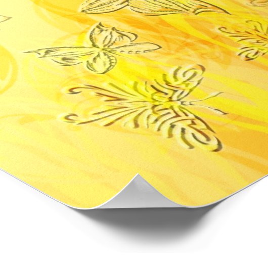 Poster van vlinder (Hoek)