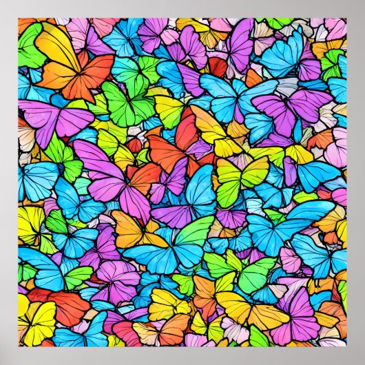 Poster van vlinder (Voorkant)