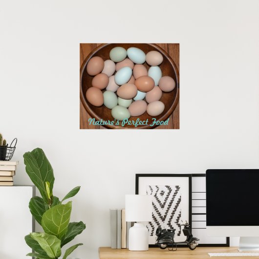 Poster van voedzame eieren (Thuiskantoor)