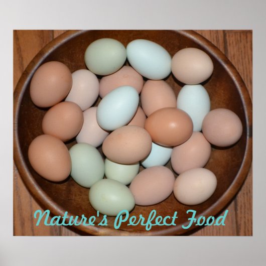 Poster van voedzame eieren (Voorkant)