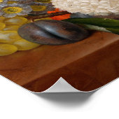 Poster van vogels en bloemen (Hoek)