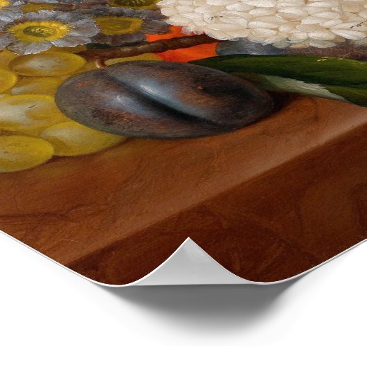 Poster van vogels en bloemen (Hoek)