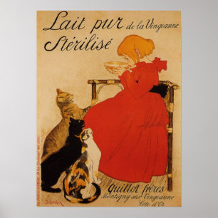 Poster van volle melk