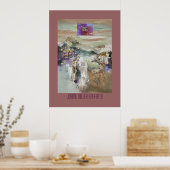 Poster van voorbije vele horizonten (Keuken)