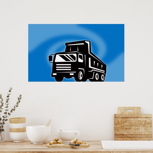 poster van vuilniswagen (Keuken)