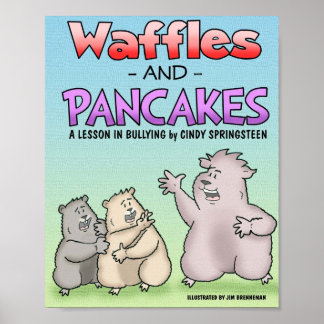 Poster van wafels en pannenkoeken